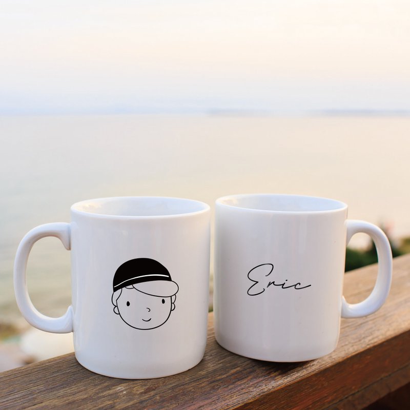 专属订制礼物马克杯 头像文字雕刻马克杯 创意礼物纪念品 - 咖啡杯/马克杯 - 陶 