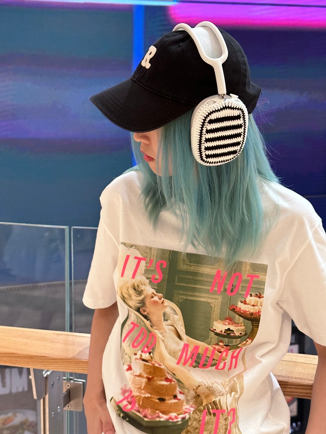 原创设计时尚黑白条纹撞色 AirPod Max 保护套 索尼 XM5 头戴式耳 - 耳机 - 其他材质 