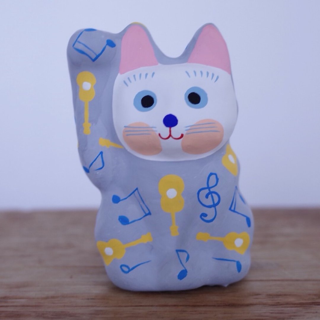Lucky Cat Guigar Pattern Right beckoning - 玩偶/公仔 - 纸 