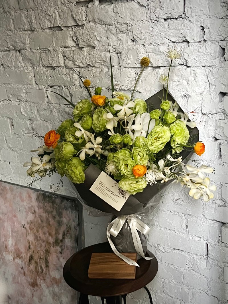 SCgift 坚定的信念 桔梗鲜花束 - 干燥花/捧花 - 植物．花 