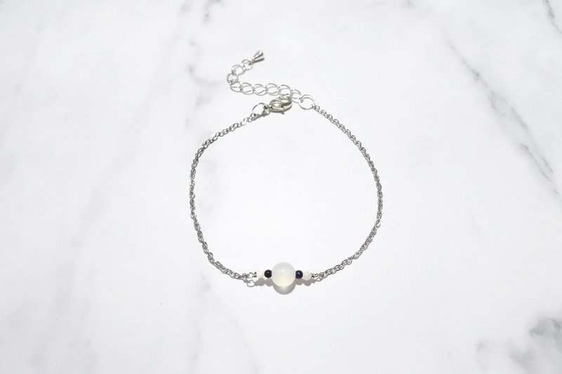 【小型卫星】天然石手链 - 手链/手环 - 其他金属 透明