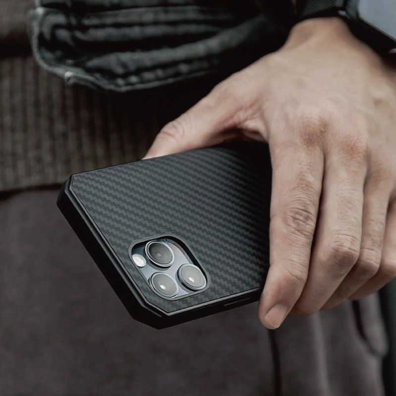 iPhone12 Pro MagEZ CasePro航太纤维军规磁吸手机壳 - 手机壳/手机套 - 其他人造纤维 黑色