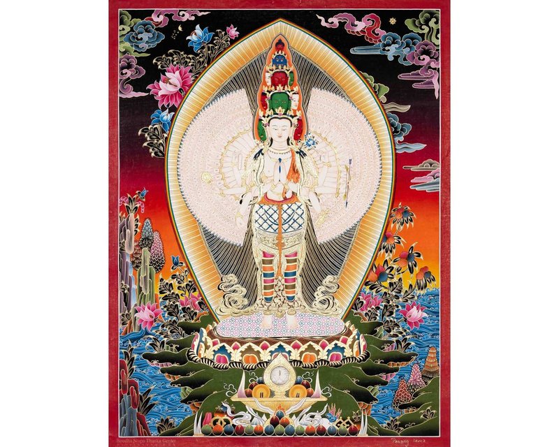 藏传观音唐卡 – 灵性装饰 - 墙贴/壁贴 - 其他材质 多色