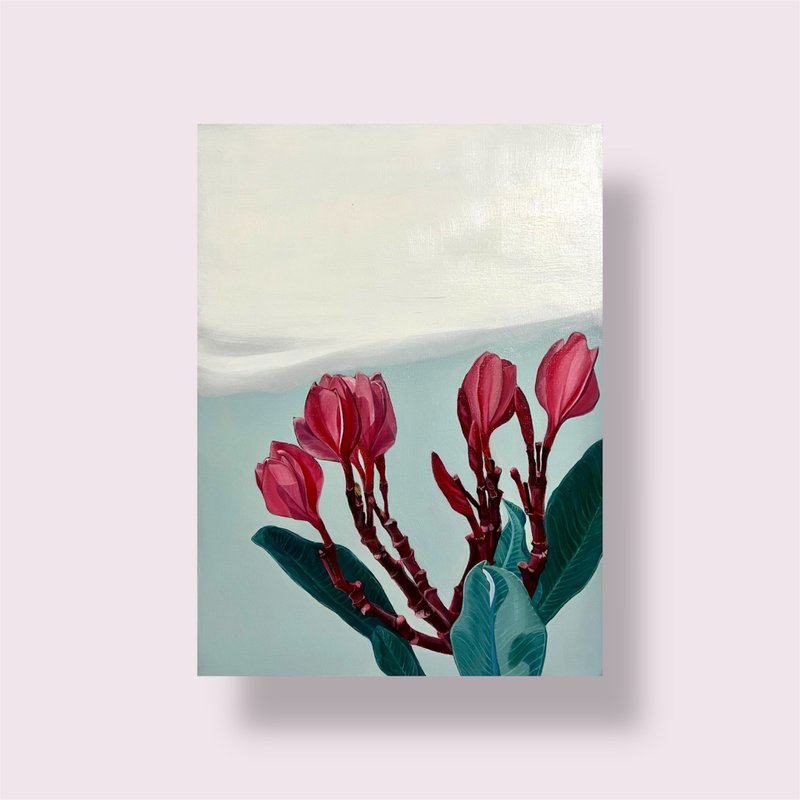 *迷雾系列-不知花语ㄧ*手绘油画  非印刷品 - 海报/装饰画/版画 - 纸 