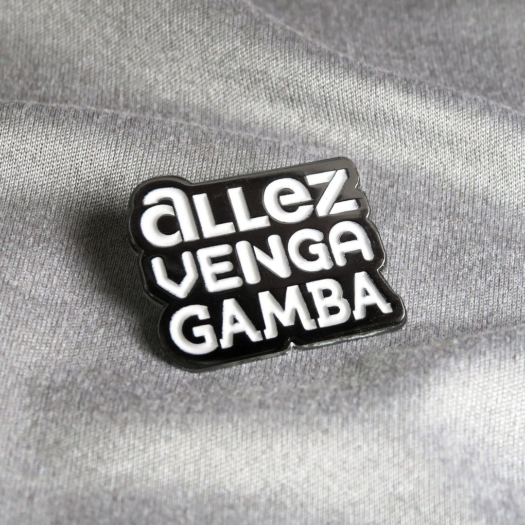 Allez Venga Gamba 珐琅徽章 – 攀岩者礼物 – 攀岩针 – 등반 クライミング - 徽章/别针 - 其他金属 多色