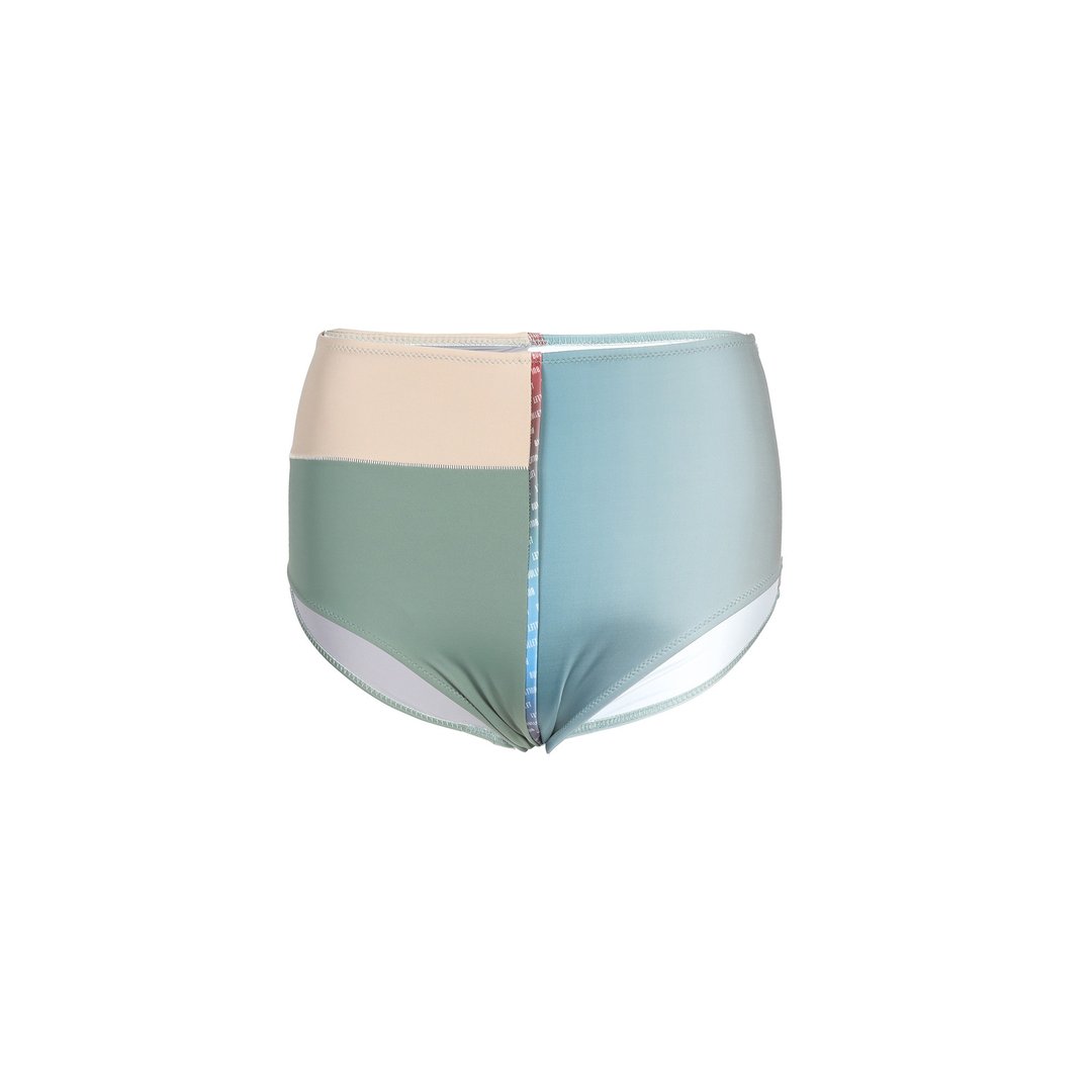 Ombre high-waist bottom – 绿色 / 回收面料泳裝 (分开售卖) - 女装泳衣/比基尼 - 环保材料 绿色