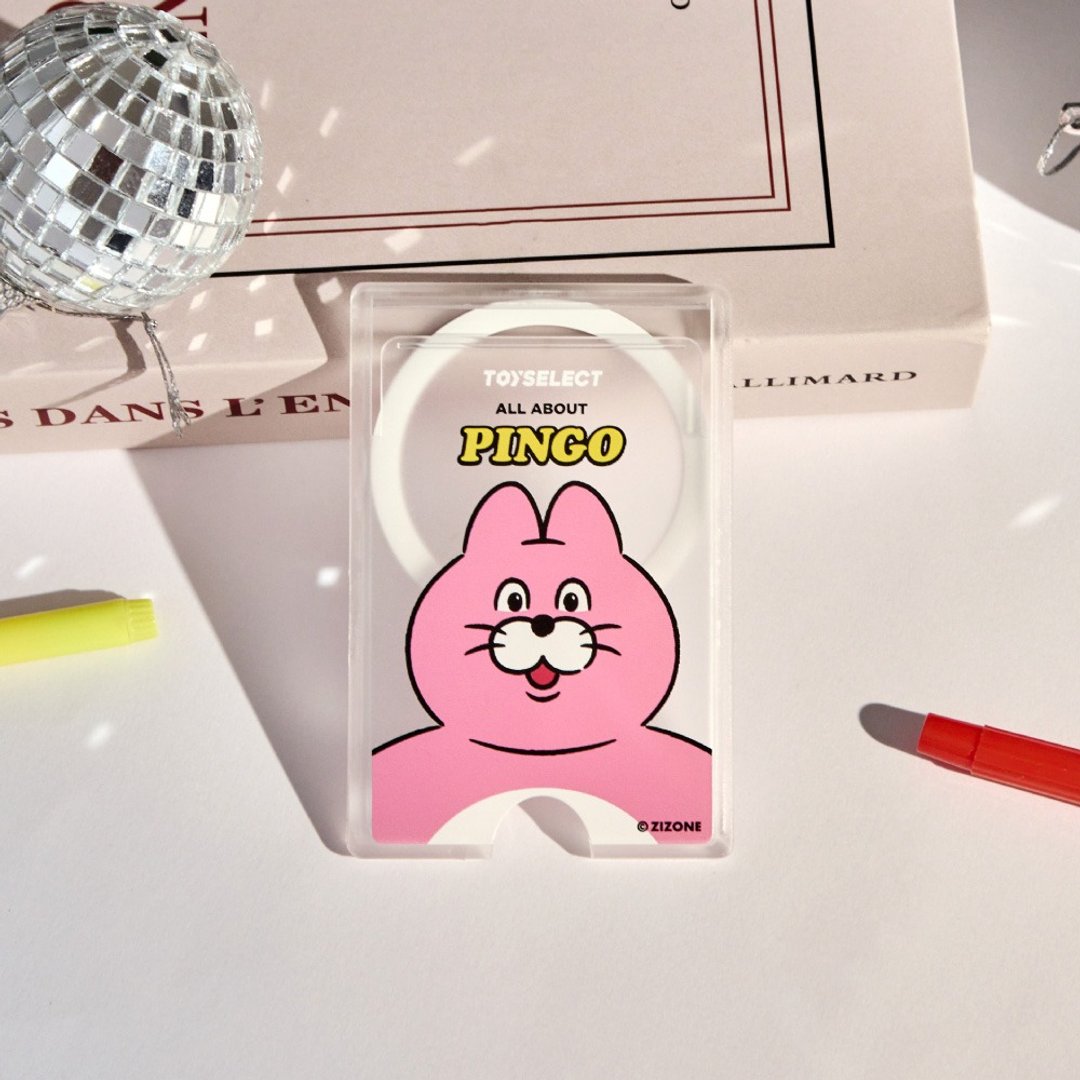 ZIZONE粉红猫Pingo MagSafe磁吸卡片夹 - 手机配件 - 塑料 多色