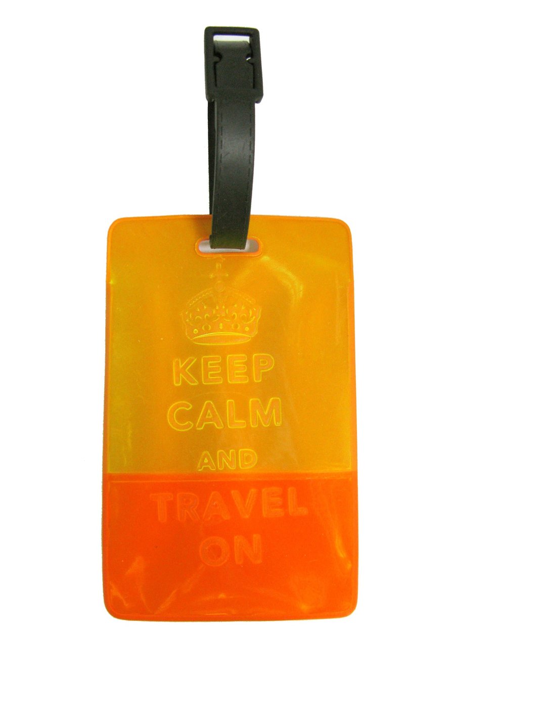Keep Calm霓虹果冻3M反光行李牌 - 黄 橙 色 - 行李吊牌 - 塑料 黄色