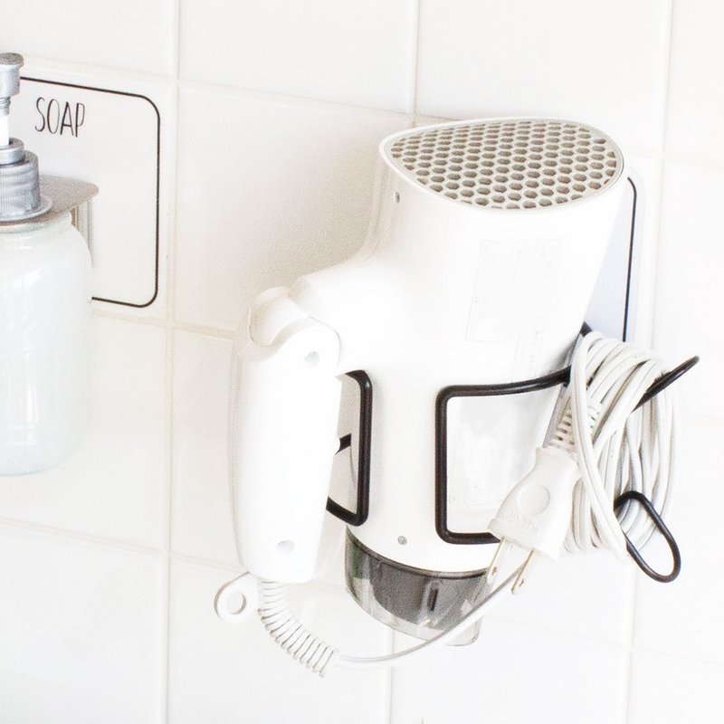 吹風機掛架 Otel Magic Sticky Hook Hairdryer Holder ドライヤーホルダー - 卫浴用品 - 塑料 白色