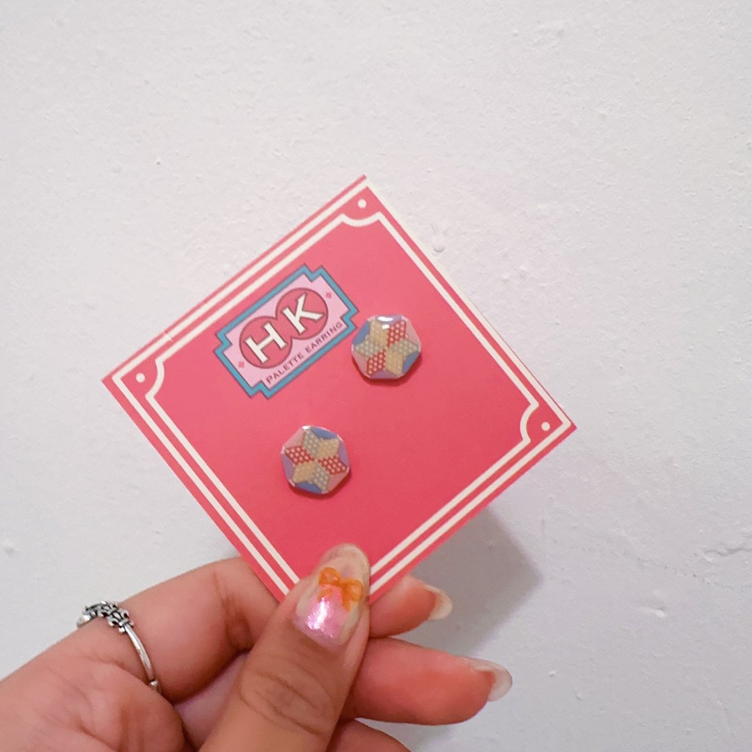 HKPaletteEarring - 波子棋(耳环) - 耳环/耳夹 - 树脂 多色
