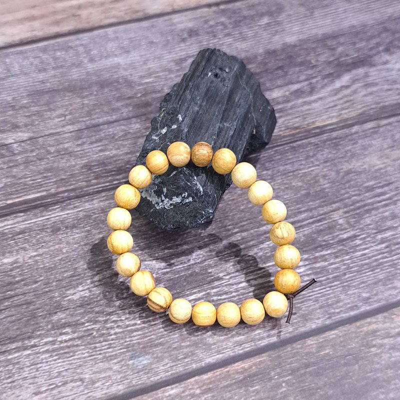 秘鲁圣木手串 8mm | 安神 | 安眠 - 手链/手环 - 木头 卡其色