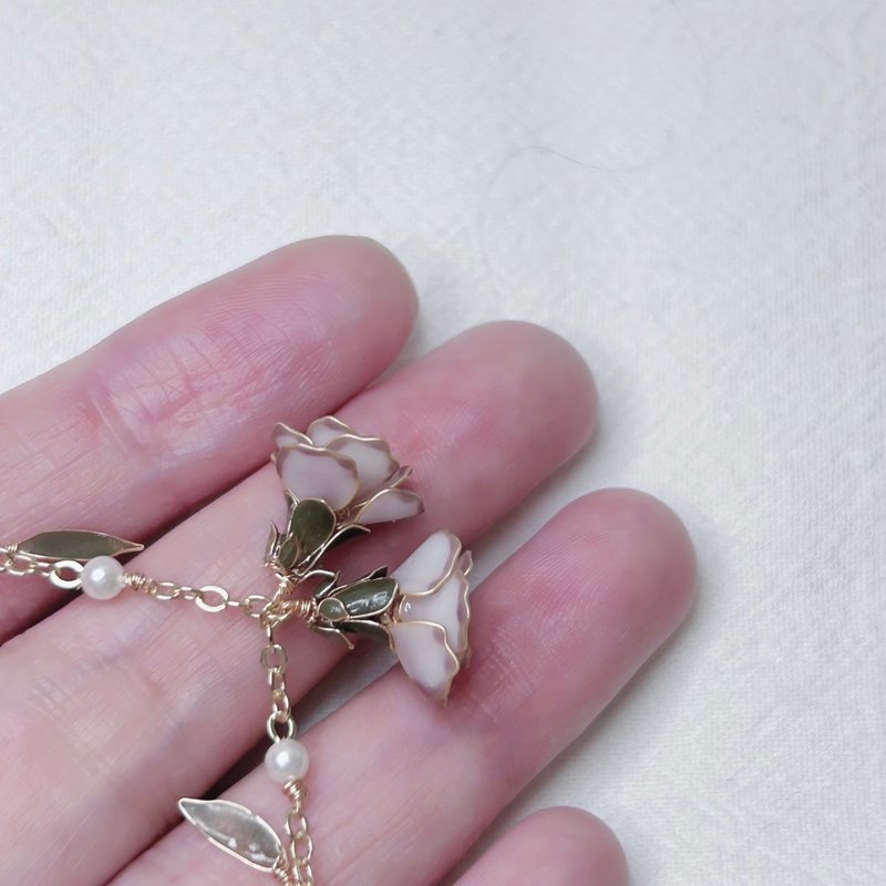 【康乃馨 - 水晶花手链】水晶花 树脂 饰品 礼盒 - 手链/手环 - 树脂 