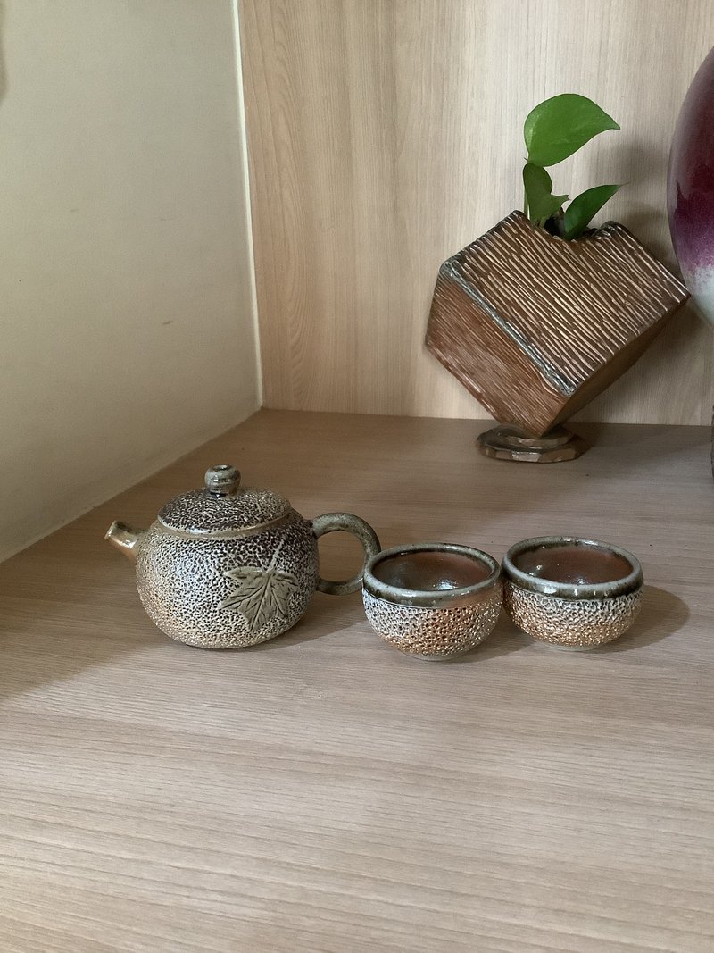 柴烧小茶壶杯组 - 茶具/茶杯 - 陶 