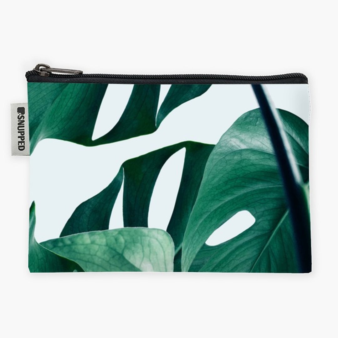 Snupped Zipper - 防水收纳包 - Monstera - 化妆包/杂物包 - 防水材质 