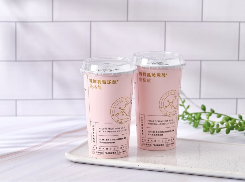 鲜乳坊 纯鲜乳玻尿酸优格饮七杯组 - 酸奶/优酪乳 - 其他材质 粉红色