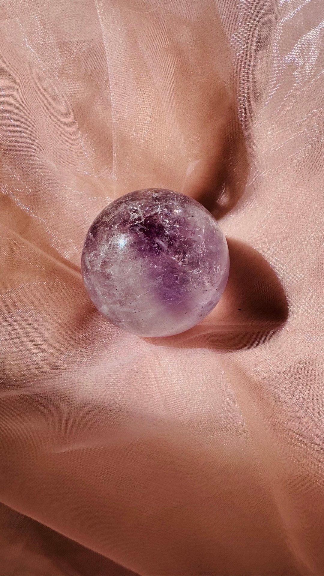 巴西幻影紫水晶、紫水晶球 - 摆饰 - 水晶 紫色