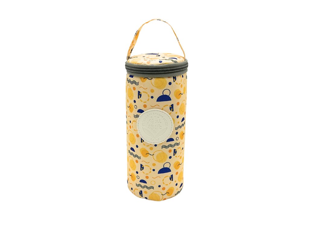 Soin Sewing 所以相缝 - 独家花色奶瓶保温袋-趣味几何 - 奶瓶/奶嘴 - 聚酯纤维 黄色