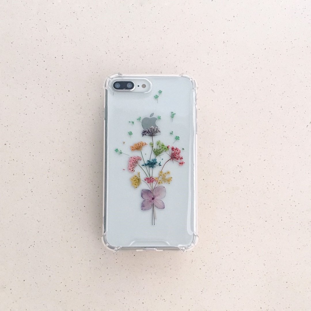 告白花束 干燥花压花手机壳 - 手机壳/手机套 - 植物．花 多色