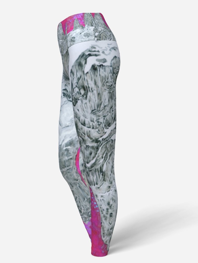 Liuyingchieh Torres del Paine 山转 瑜珈裤 塔山 Yoga 吸湿排汗 - 女装瑜珈服 - 聚酯纤维 粉红色