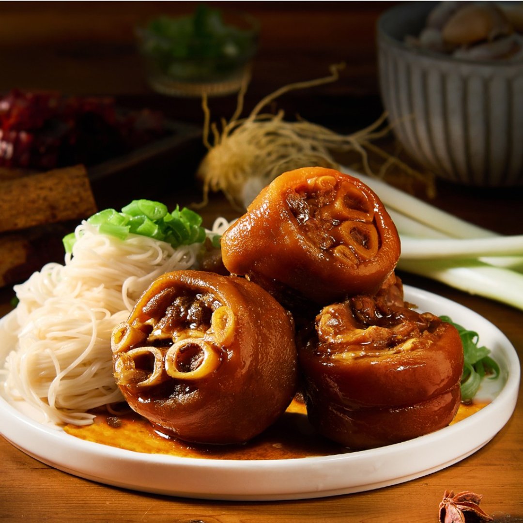 【红豆食府】添褔猪脚面线礼盒700g(卤猪脚500g+面线200g) - 料理包 - 其他材质 