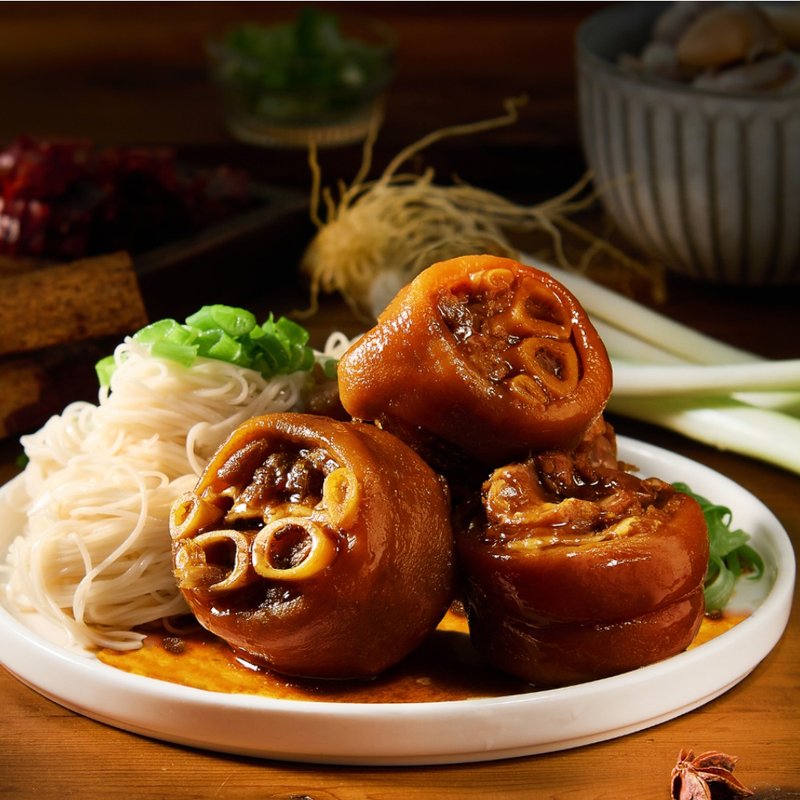 【红豆食府】添褔猪脚面线礼盒700g(卤猪脚500g+面线200g) - 料理包 - 其他材质 