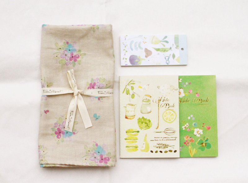 认真挑福袋 - Fion Stewart 水彩森林系福袋礼 - 丝巾 - 棉．麻 紫色