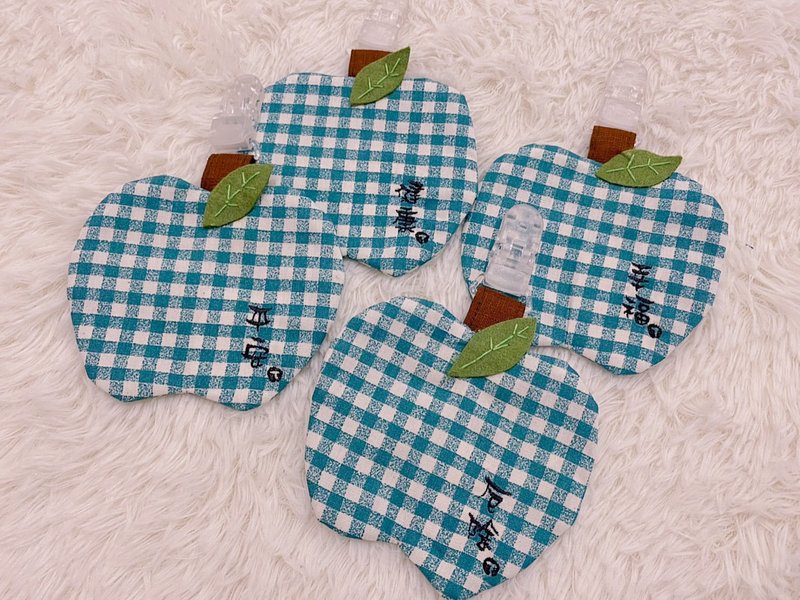 红苹果绿苹果。刺绣款平安福袋 平安符袋 平平安安 可加绣名字 客 - 平安符/符袋 - 棉．麻 多色