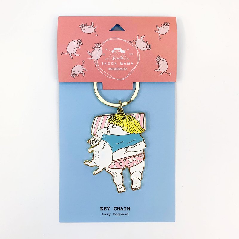 懒 钥匙圈 - 钥匙链/钥匙包 - 其他金属 白色