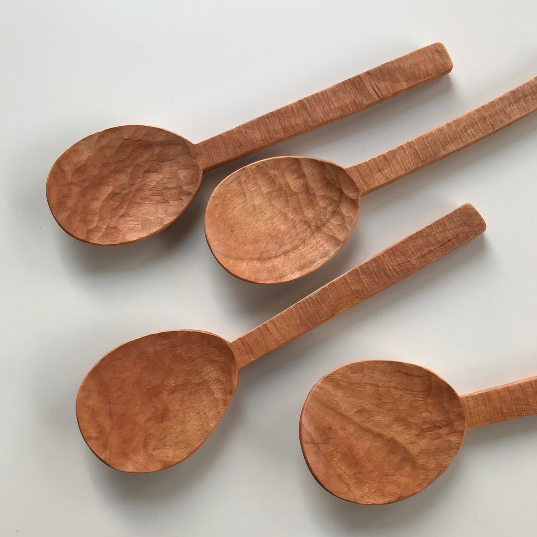 Yamasakura server spoon - 餐刀/叉/匙组合 - 木头 咖啡色