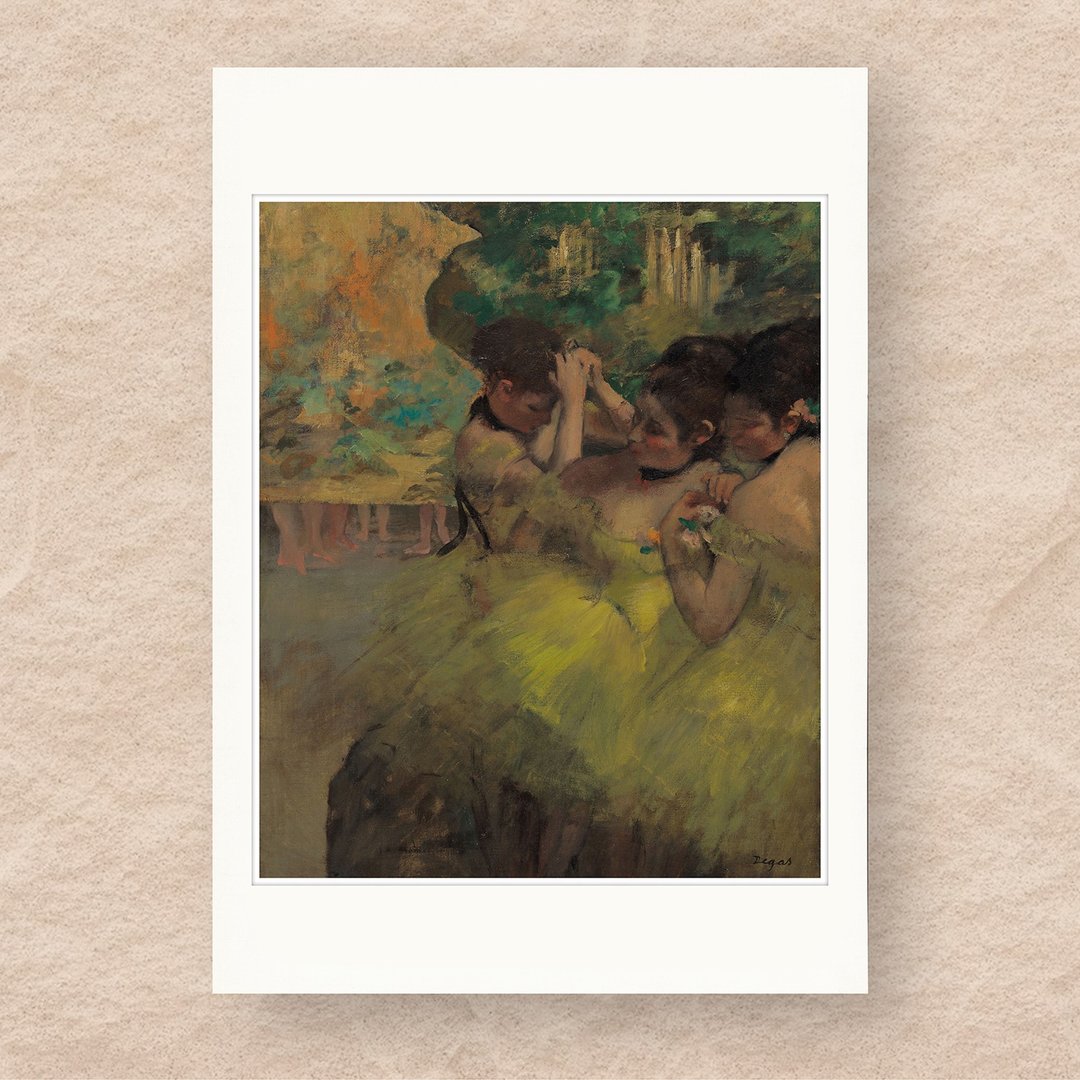 【B4 艺术画卡・B4 Poster】窦加・黄色舞者 - 海报/装饰画/版画 - 纸 黄色