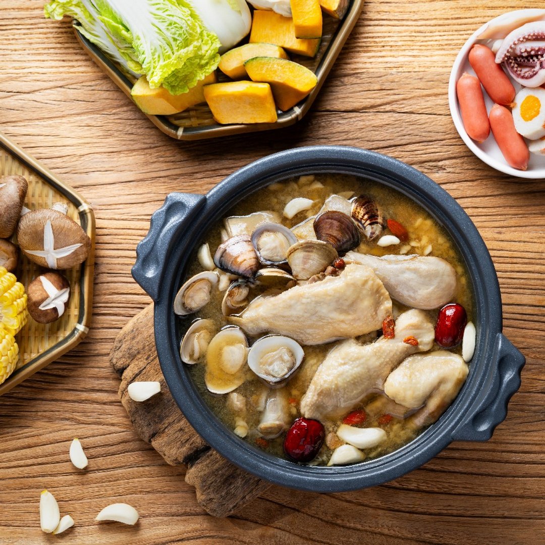 【十味观 X 狂一锅】爆炒蒜头蛤蛎鸡锅汤底 600gX2 包 联名新品 - 料理包 - 其他材质 绿色