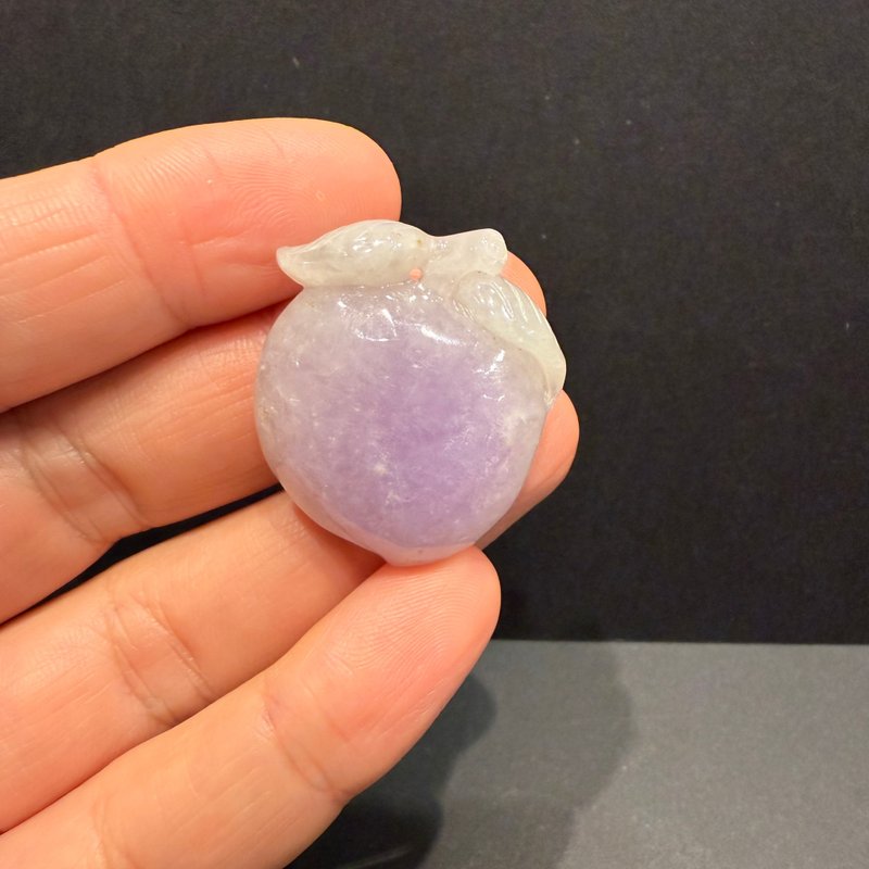 瀚玉珠宝 天然缅甸翡翠 紫罗兰桃子 寿桃 紫气东来 - 其他 - 玉石 