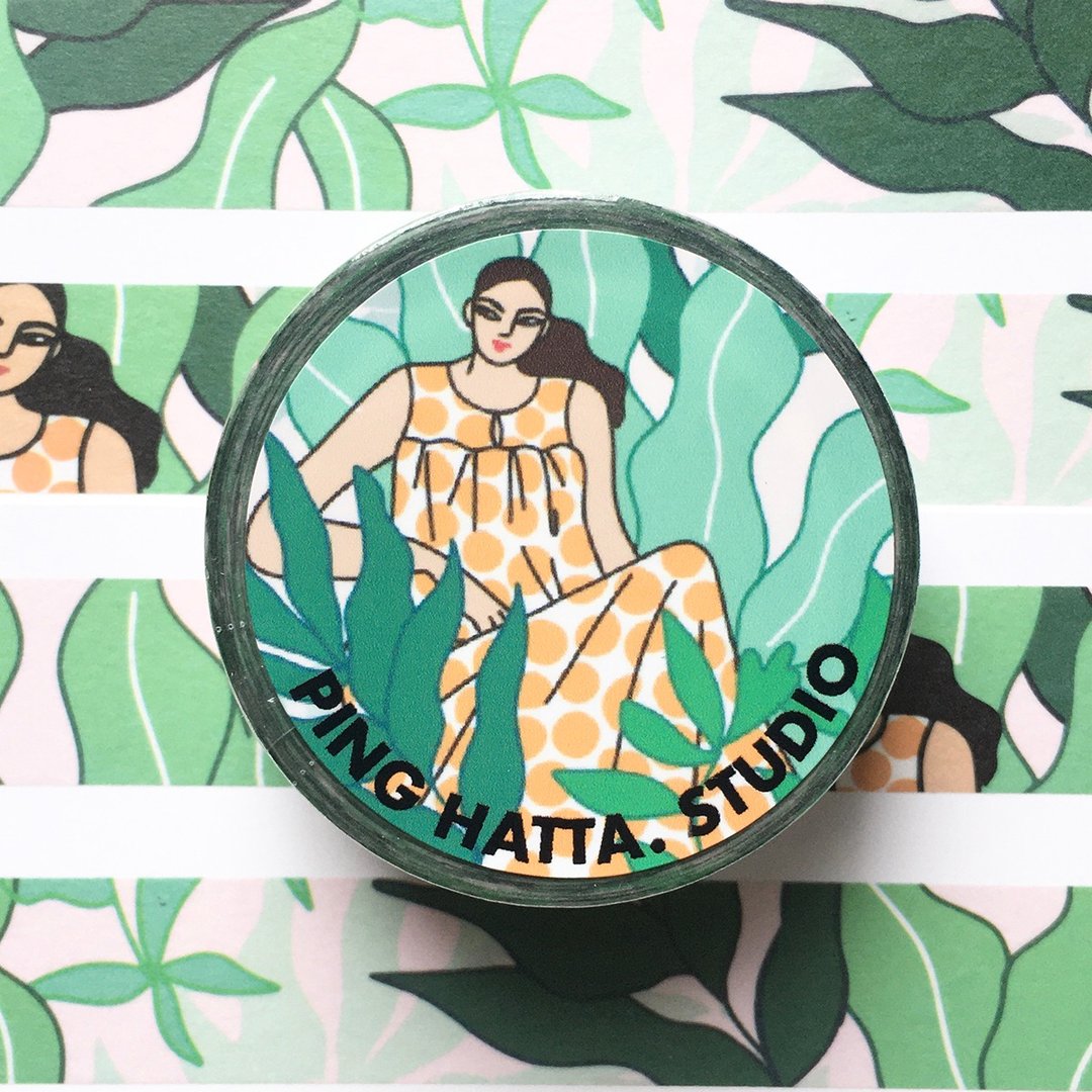 masking tape Plant Lady 和纸胶带 品牌 Ping Hatta. Studio - 纸胶带 - 纸 