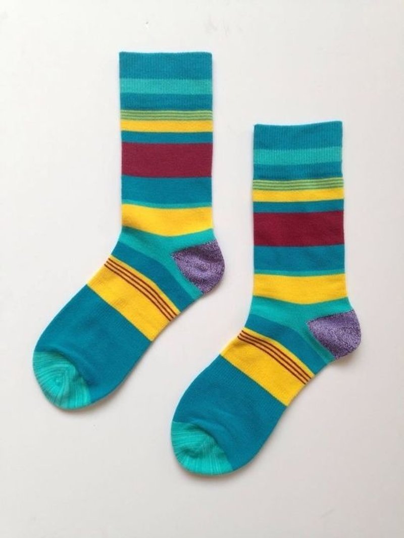 GillianSun Socks Collection 【HOT 热销款】058BL For Men - 袜子 - 棉．麻 蓝色