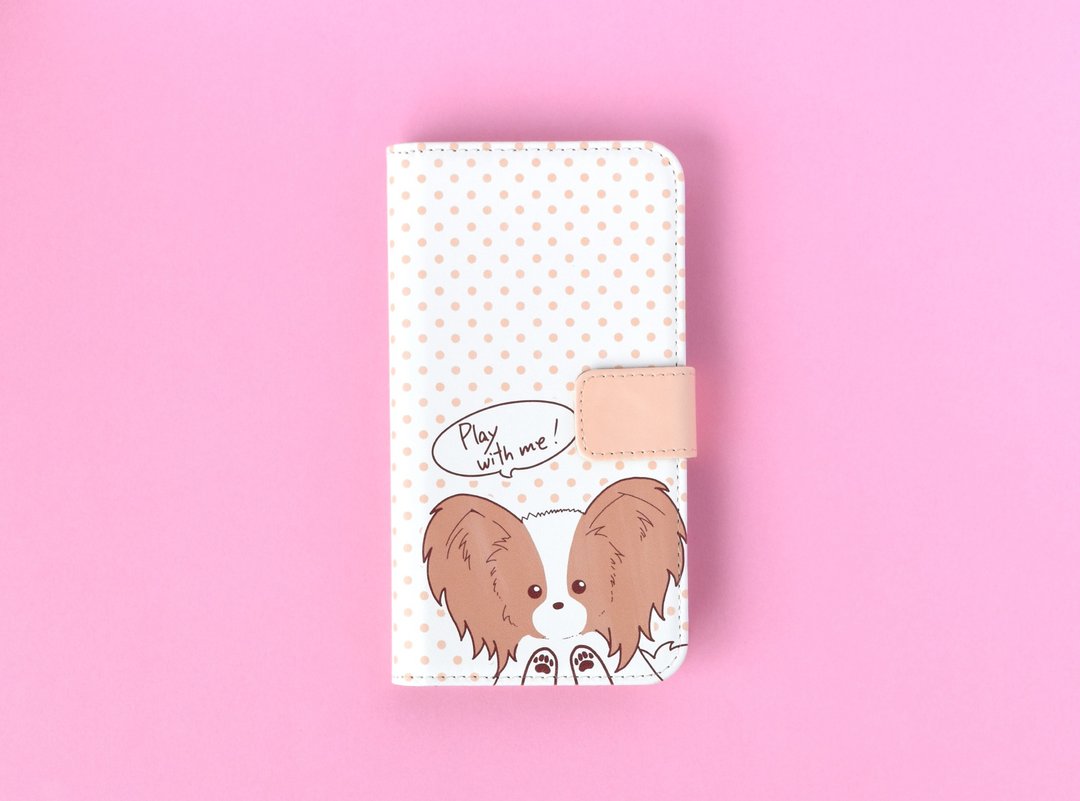 Brown papillon phone cover - 手机壳/手机套 - 其他材质 白色