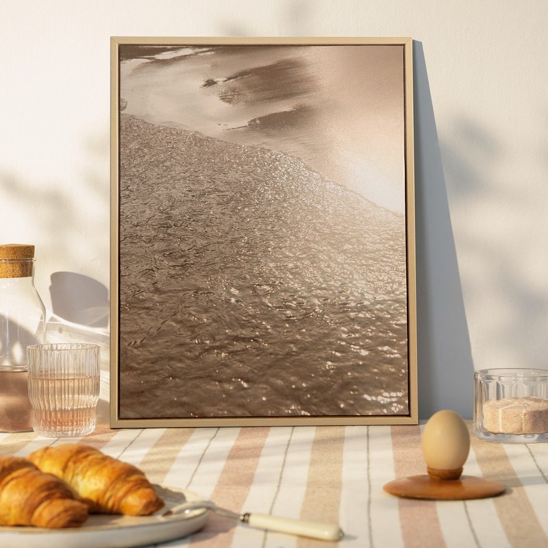 落日沙滩II - 夕阳沙滩摄影挂画/夏日换季风格摆设/放松小品 - 海报/装饰画/版画 - 其他材质 多色