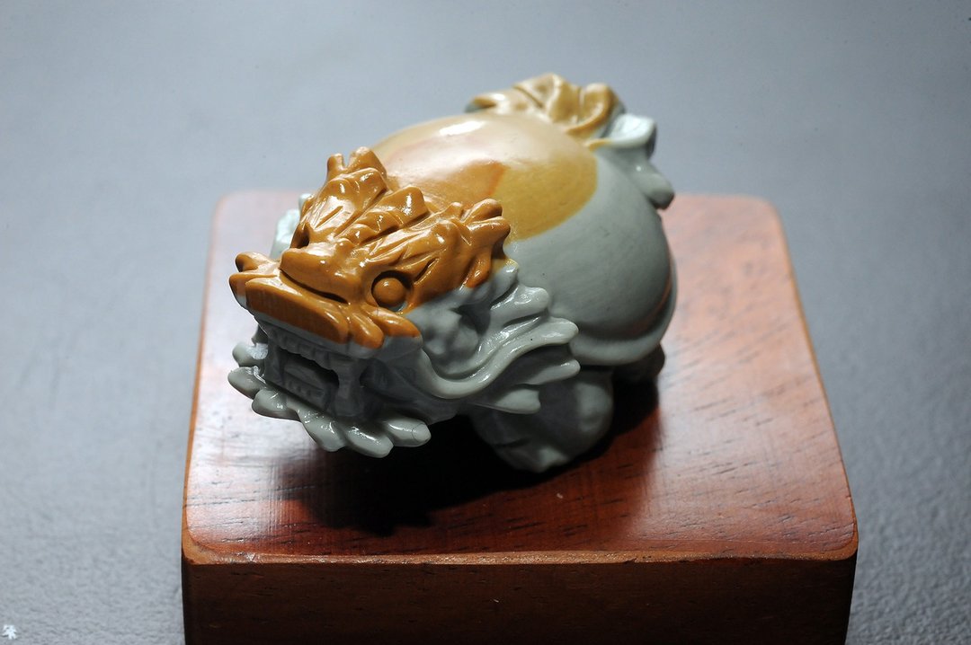 阿拉善龙龟 矿石/水晶/灵修/开运/招财/破煞/防小人 - 摆饰 - 半宝石 