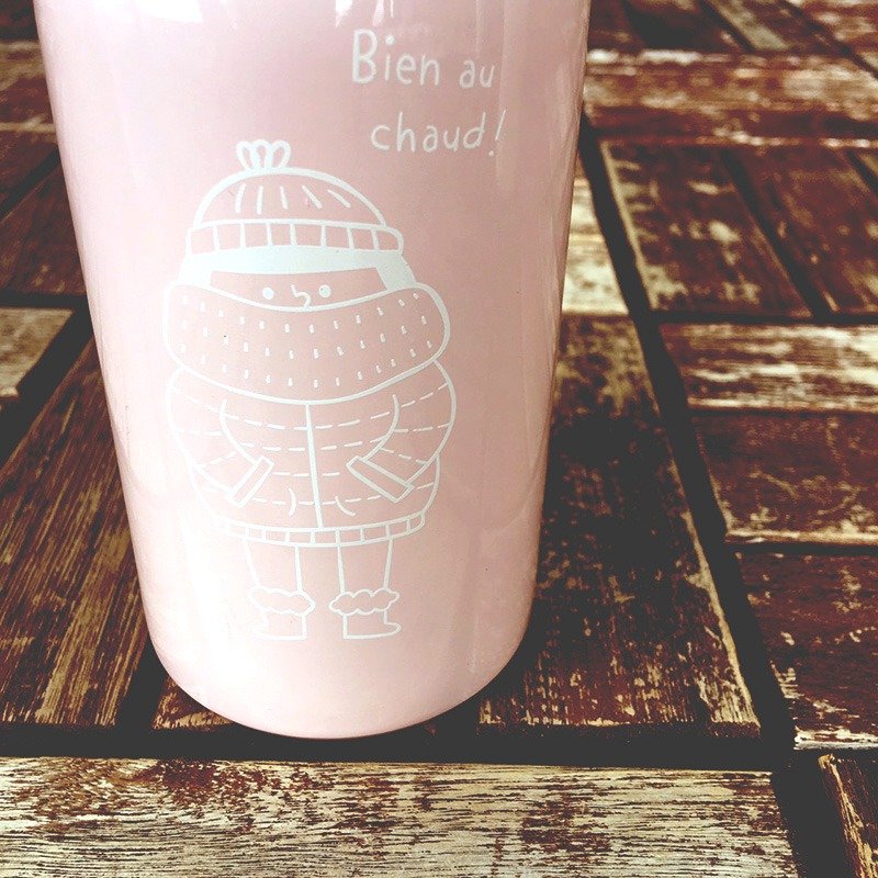 FiFi牛奶保温瓶350ml－粉色 - 水瓶/水壶 - 其他金属 多色