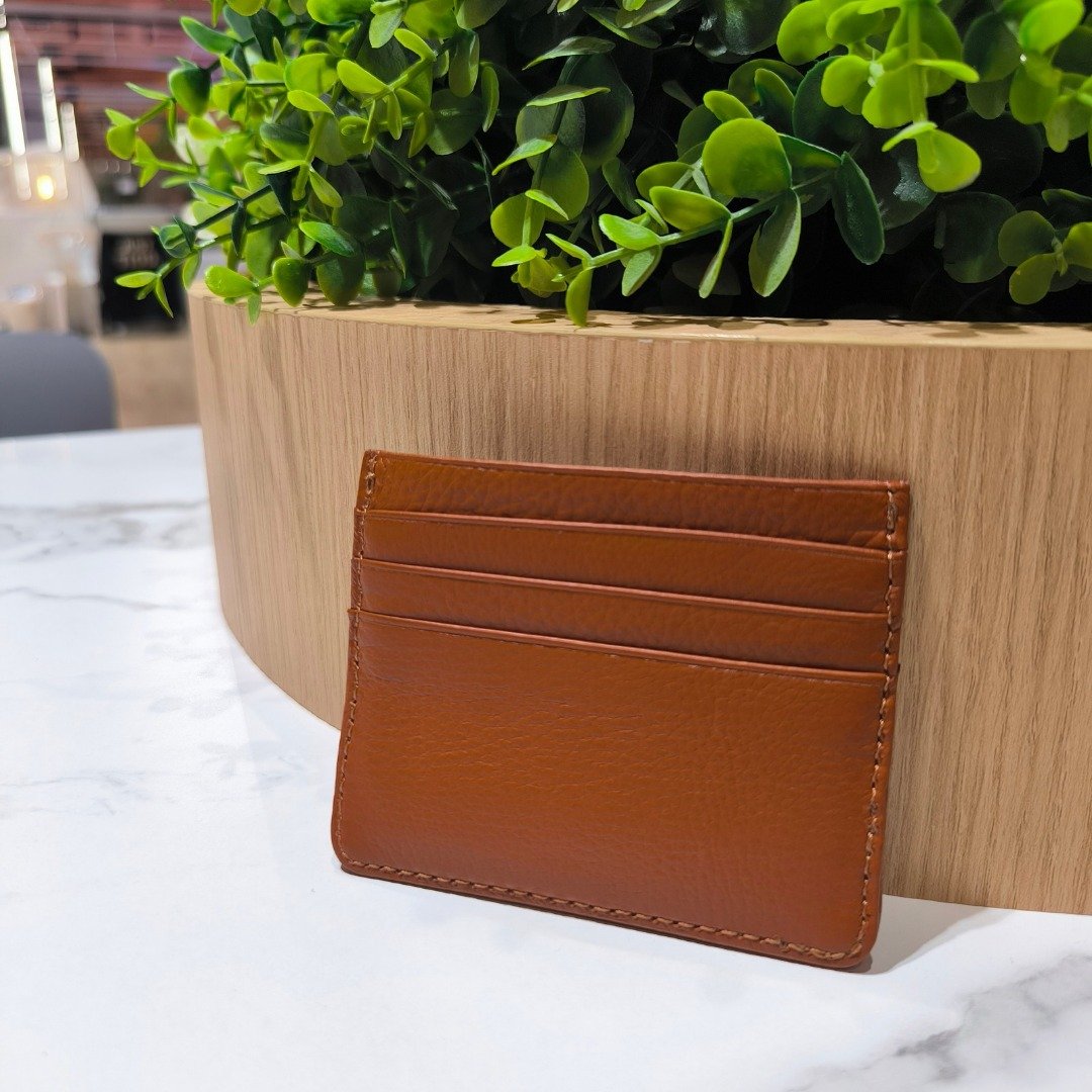 C006 Card Case Wallet - Caramel - Genuine leather - 皮夹/钱包 - 真皮 咖啡色