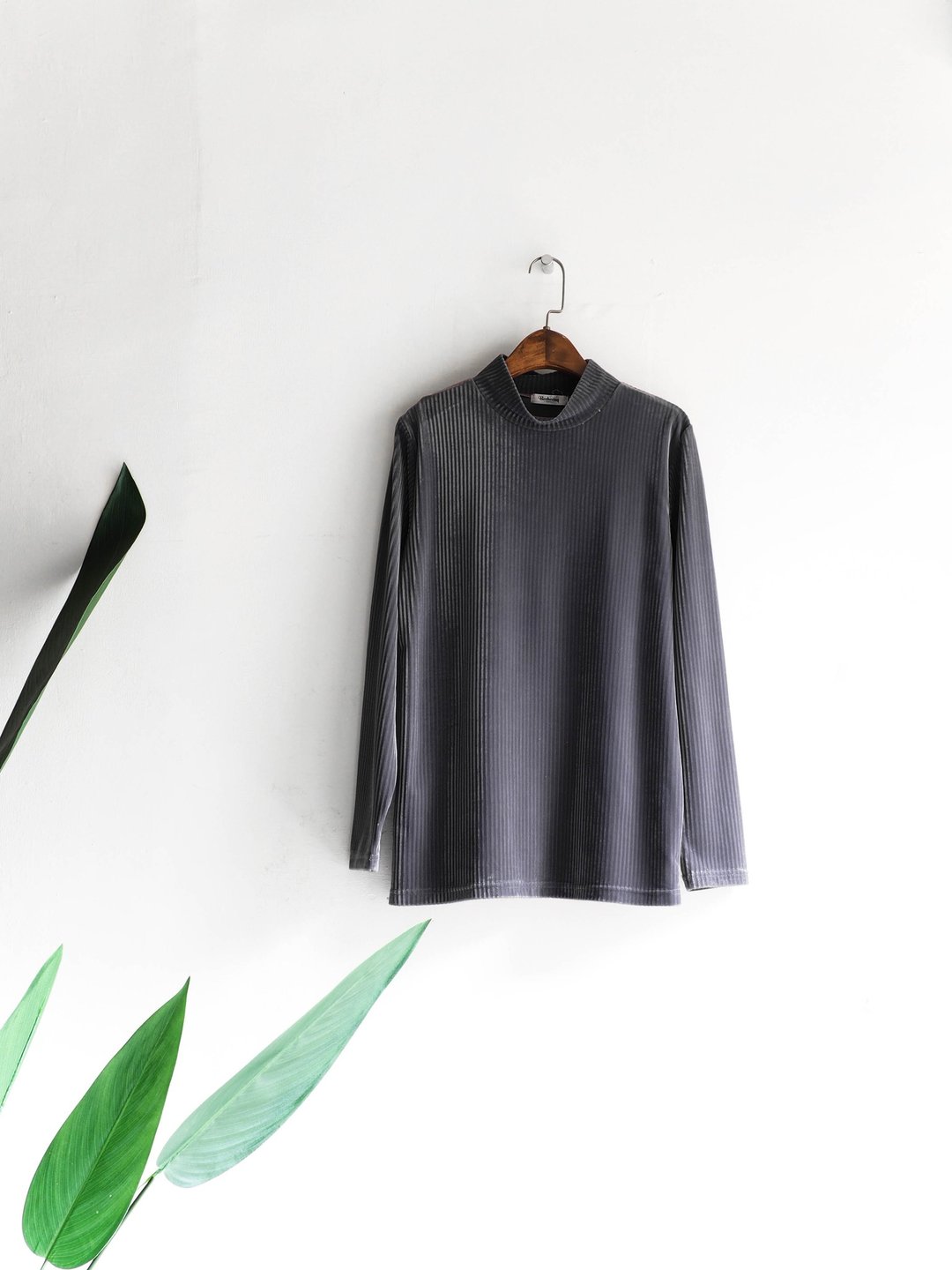 河水山 - 北海道灰紫未来科技电幻日志 古董棉质衬衫上衣 shirt oversize vintage - 女装上衣 - 聚酯纤维 灰色
