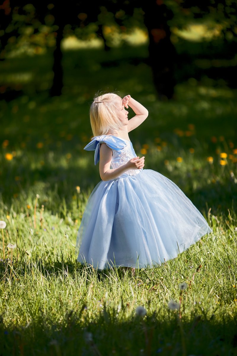 薄纱花蕾丝女孩连衣裙 适合婚礼 生日 音乐会等。 - 童装礼服/连衣裙 - 其他材质 多色