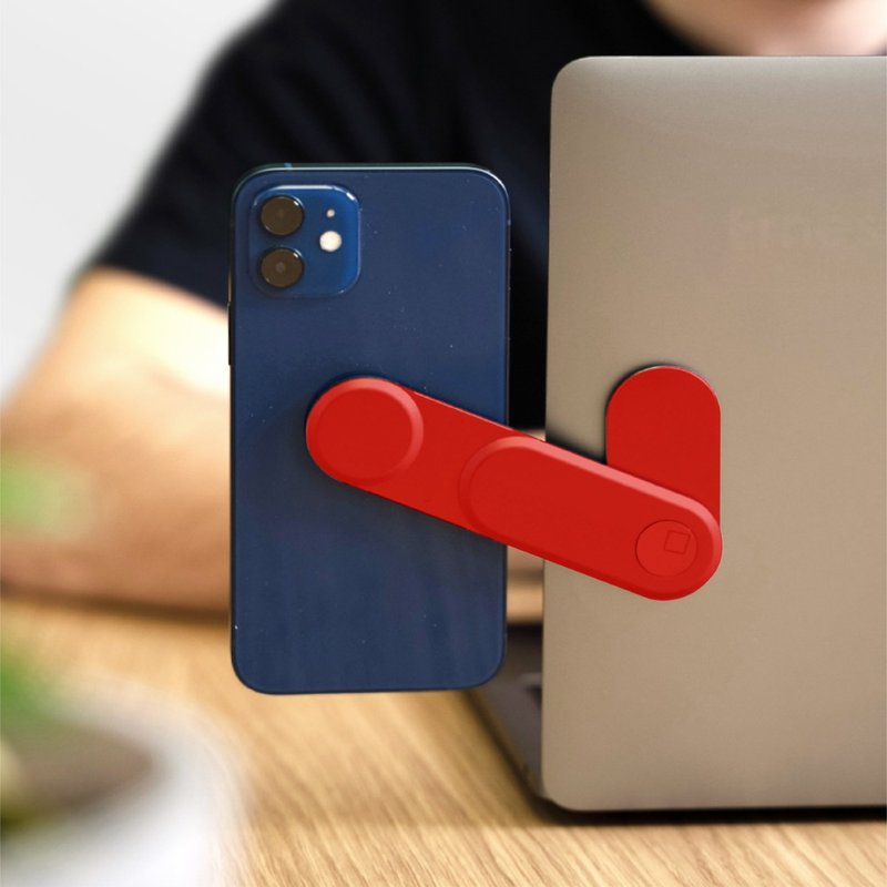 【瑞士】手机隐形磁吸支架 / 火炎红 -EDGE 魔力吸 - 电脑配件 - 铝合金 红色