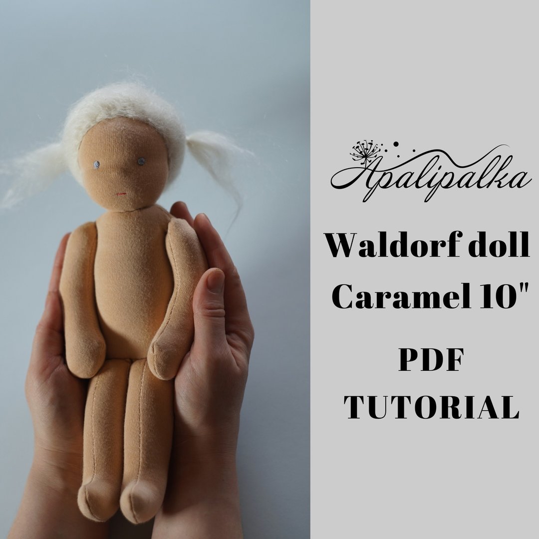 Waldorf doll pattern, Soft sculpture doll pattern, Sewing cloth doll pattern - 手工艺教程/工具书 - 其他材质 