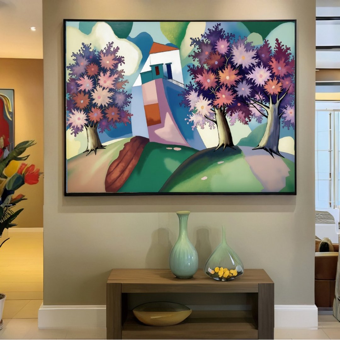 倾斜的午後 空间装饰挂画 | 艺术微喷 童真原创 温暖空间疗愈首选 - 海报/装饰画/版画 - 纸 