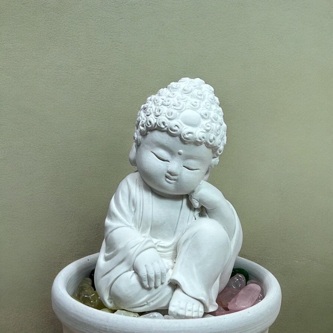 快速出货 开运五行水晶矿石扩香之悟道水晶套组 开运能量水晶 - 玩偶/公仔 - 水泥 白色