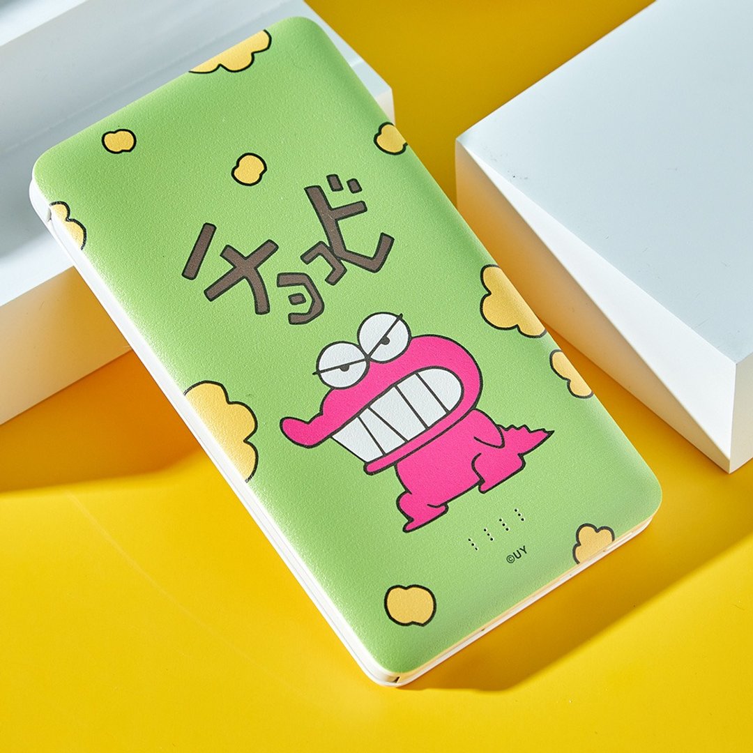 蜡笔小新鳄鱼星星饼干10000mAh双线行动电源 - 充电宝/传输线 - 塑料 白色