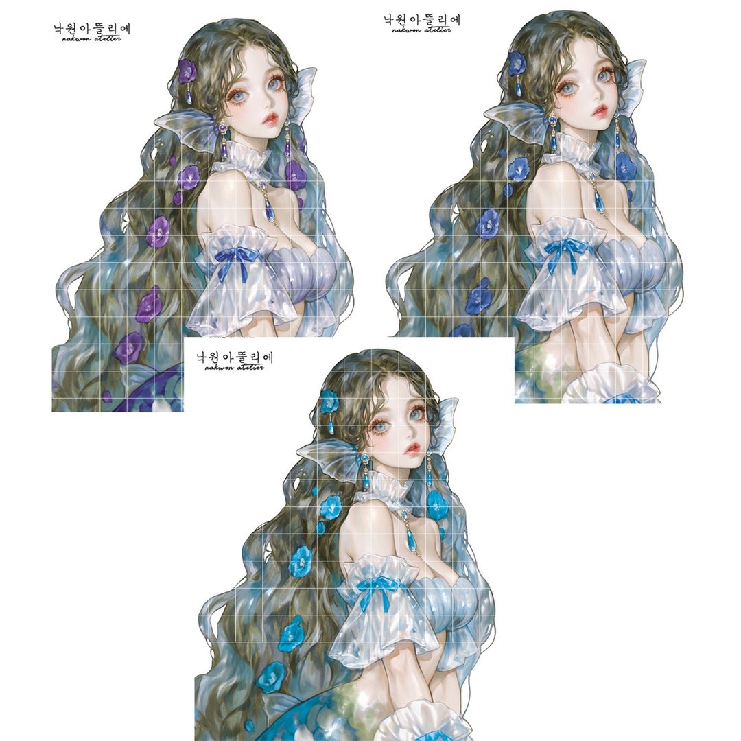 美人鱼公主 原创贴纸 15 - 贴纸 - 纸 