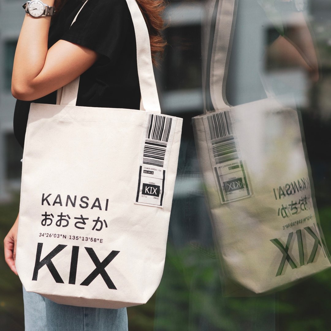 KIX KANSAI - Canvas Tote Bag - Japan Edition - 其他 - 其他材质 白色