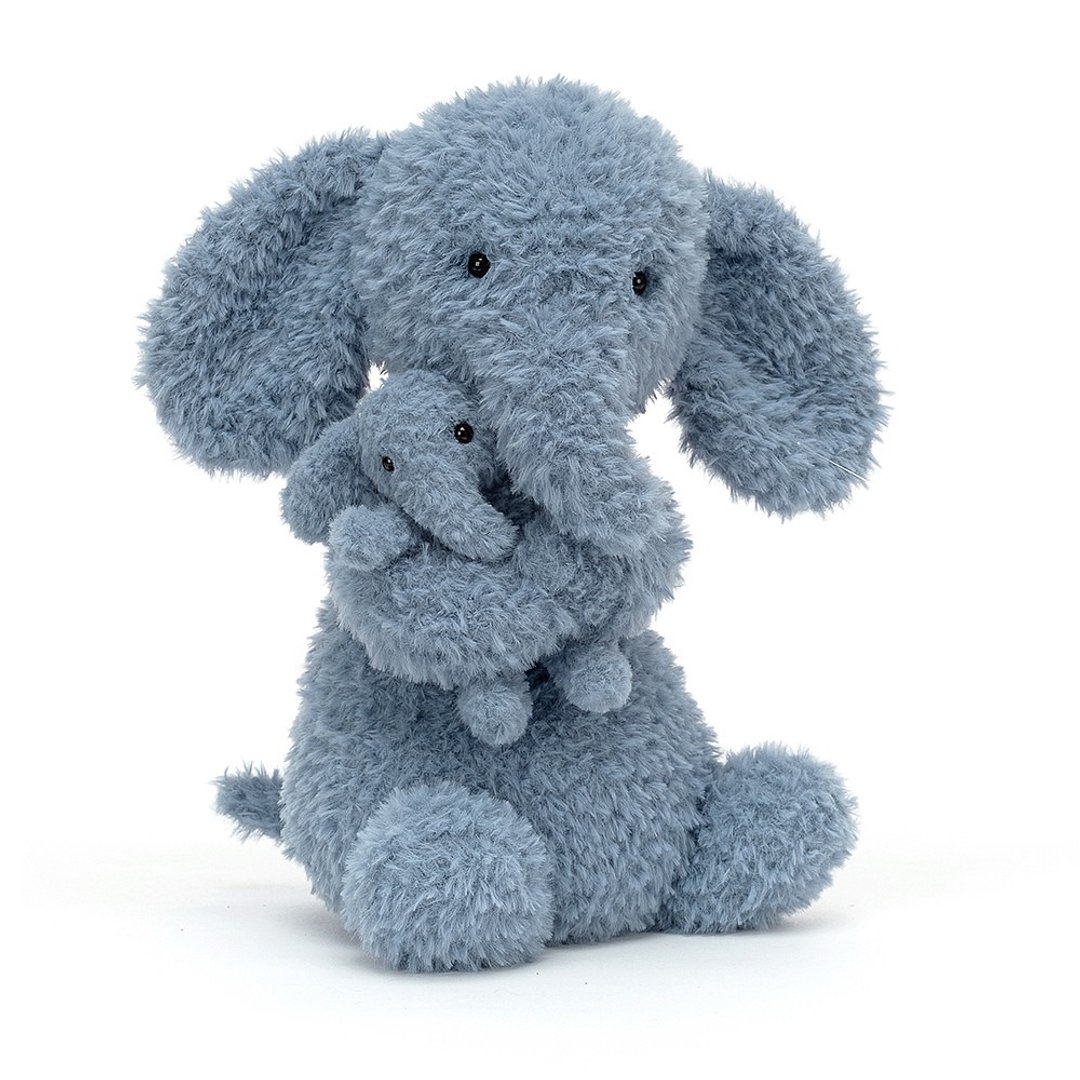 Huddles Elephant 抱抱象 24cm - 玩偶/公仔 - 聚酯纤维 蓝色