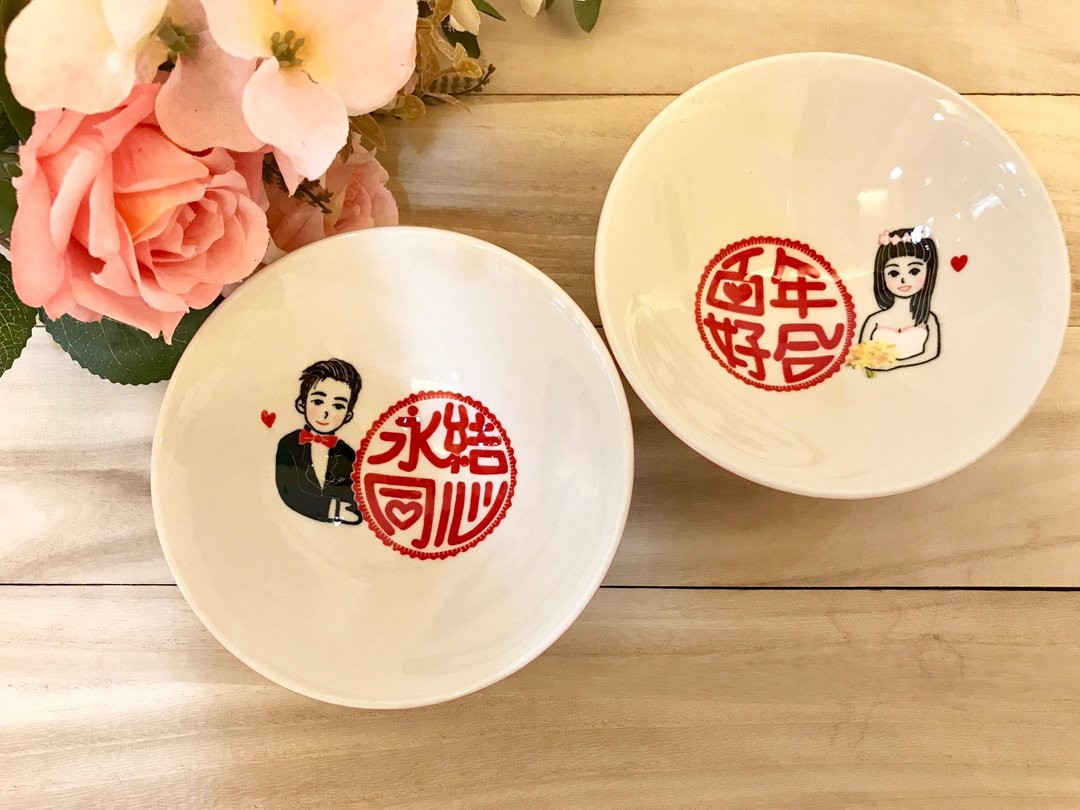 日式结婚对碗     结婚礼物首选  含盒装 - 碗 - 瓷 多色